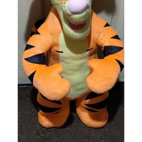 Vintage Tigger Poseable Stand Up Plush With Easter Bunny Ears approx. 28" Tall - Picture 5 of 9